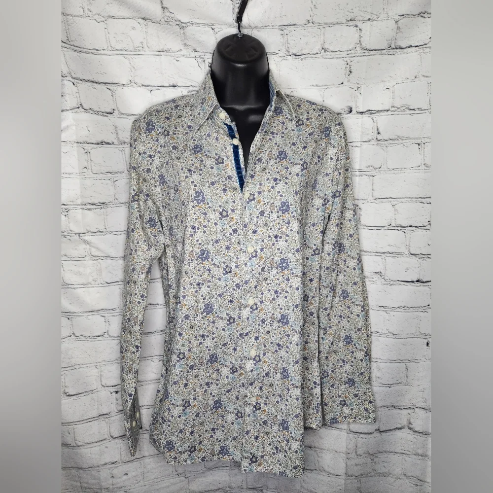 TALLIA Men's Floral Button Shirt Size Small
